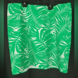 Talbots Palm Leaf Skirt